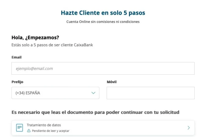 Los bancos que más dinero pagan por tu nómina en agosto: BBVA, Bankinter, Cajamar, CaixaBank, Unicaja y Abanca 4 Merca2 CaixaBank Formulario Nómina