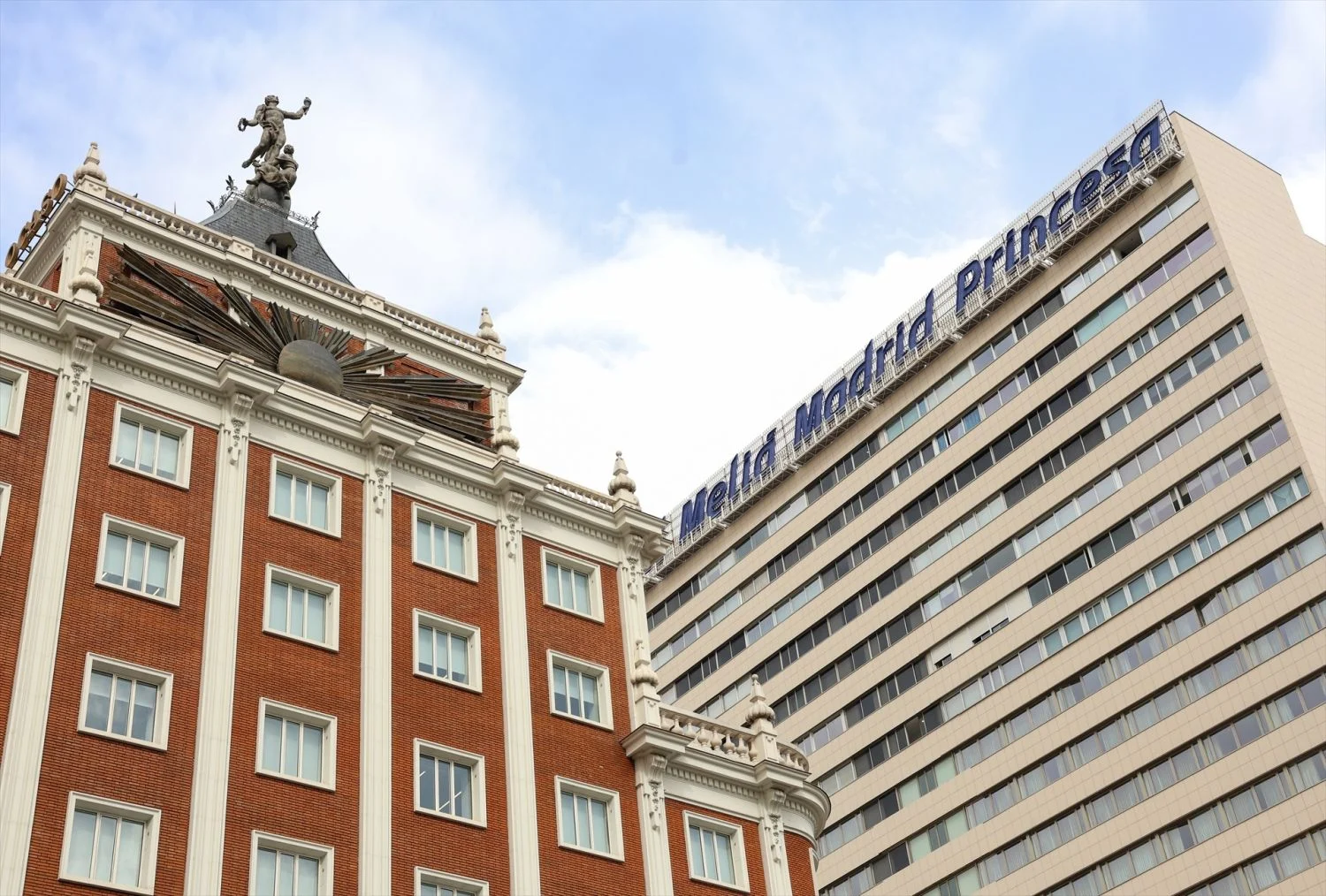 Fachada exterior del hotel Meliá, en la calle Princesa, a 22 de julio de 2026, en Madrid (España). Fuente: Agencias Fachada exterior del hotel Meliá, en la calle Princesa, a 22 de julio de 2026, en Madrid (España). Fuente: Agencias