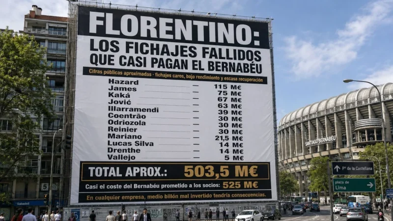 525 millones en fichajes fallidos: el Bernabéu que Florentino tiró a la basura sin que respondiera nadie por ello 2 Merca2 Florentino fichajes fallidos Merca2