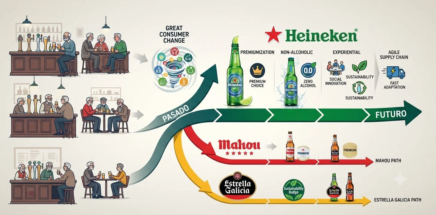 Heineken acelera un cambio que acabará llegando a tu cesta de la compra.