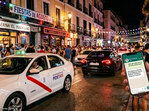 Imagen WhatsApp y taxis contra Uber. Diseñada con IA Imagen WhatsApp y taxis contra Uber. Diseñada con IA