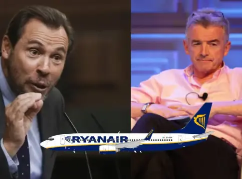 Óscar Puente y Michael O'Leary de Ryanair. Óscar Puente y Michael O'Leary de Ryanair.