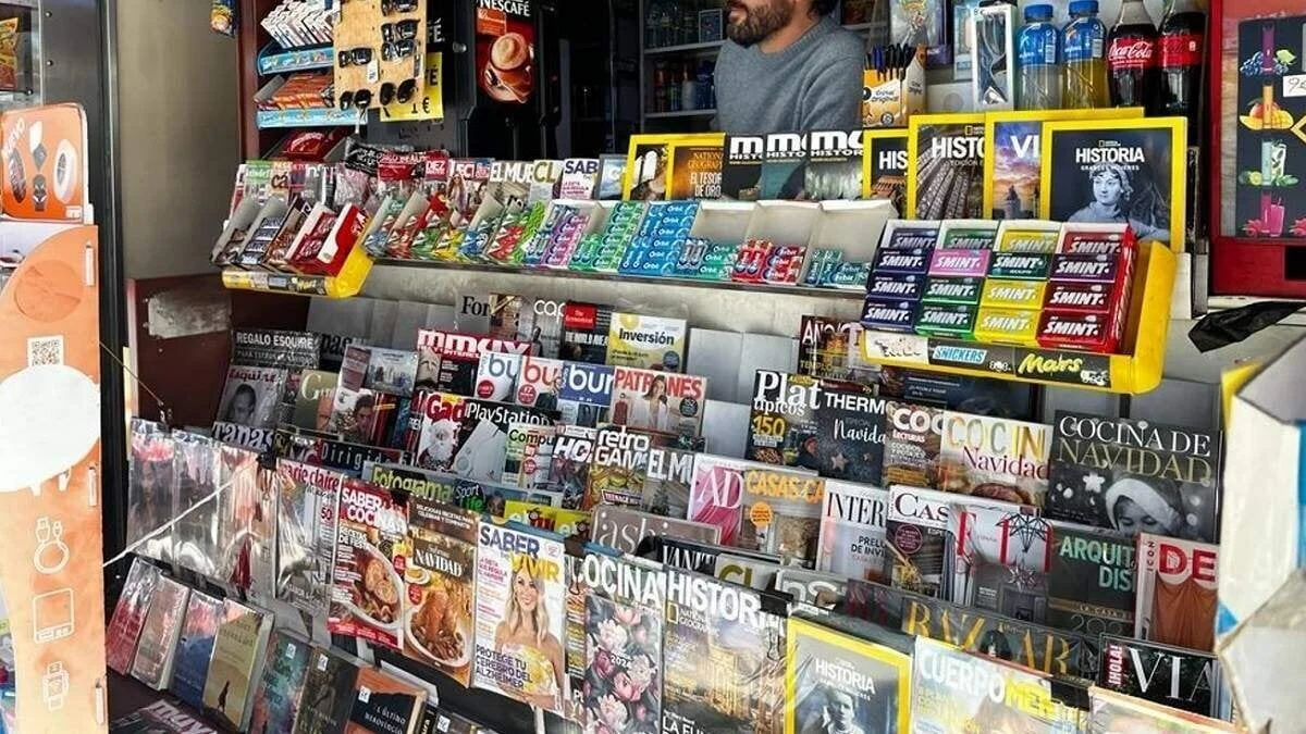 Imagen de un quiosco de prensa.