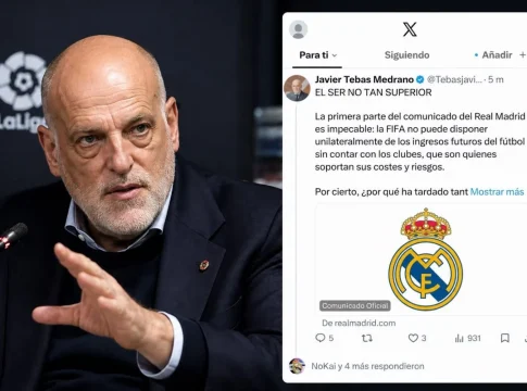 Tebas El presidente de LaLiga, Javier Tebas