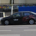 Vehículo de Uber en Atocha. Fuente: Agencias