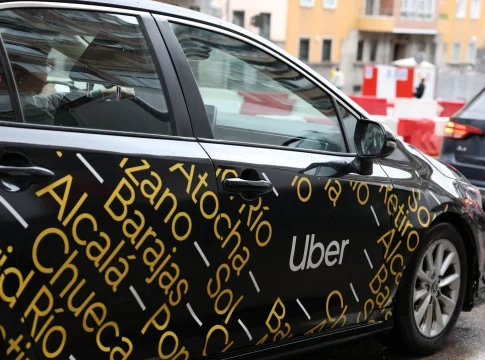 VTC de Uber en Madrid. Fuente: Agencias VTC de Uber en Madrid. Fuente: Agencias