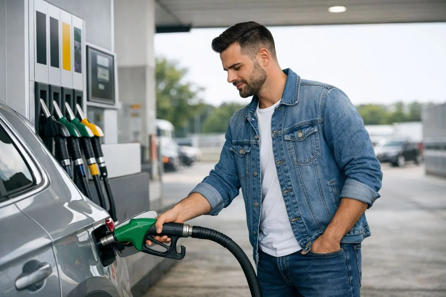 cargando gasolina
