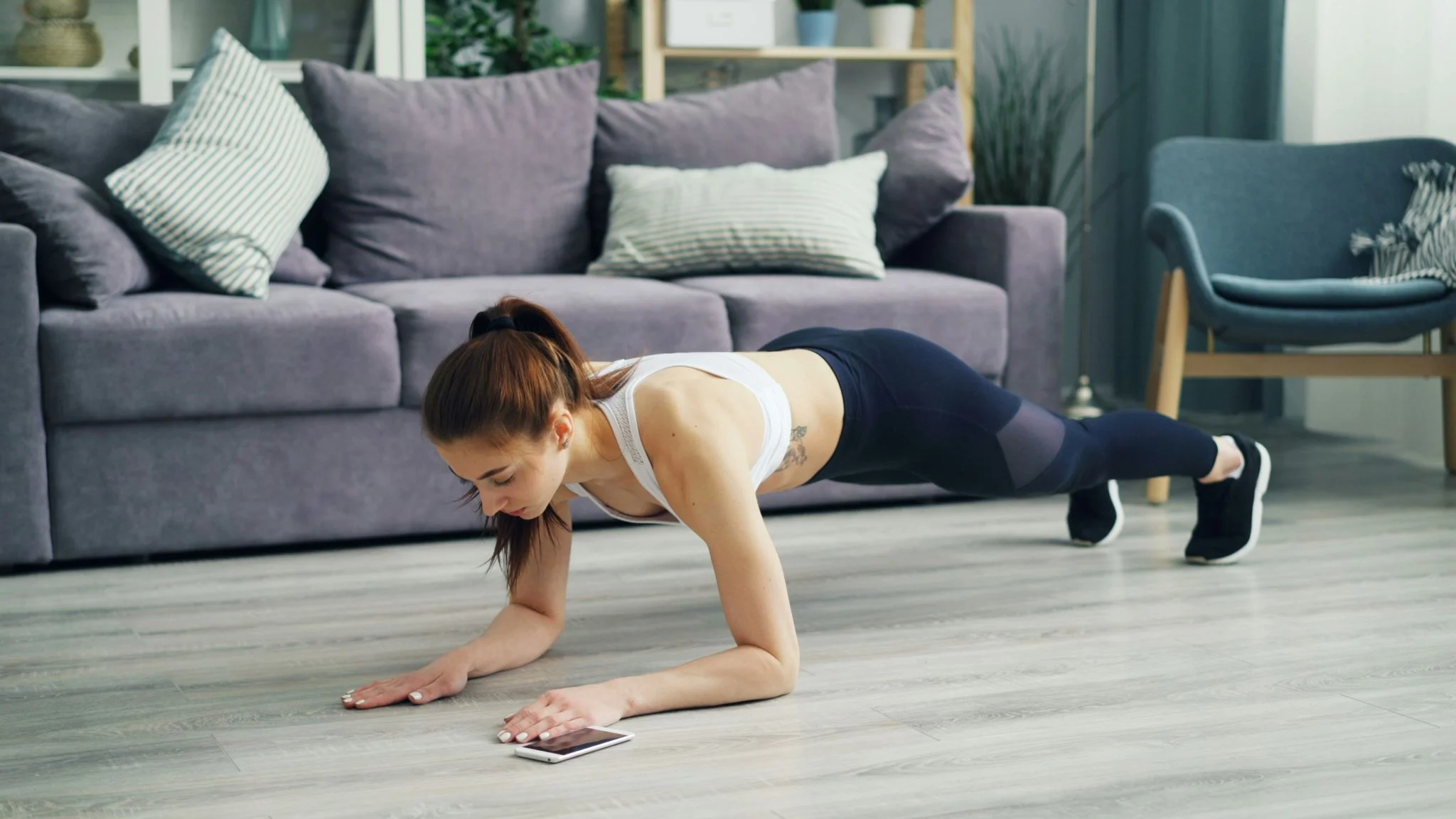 shoulder taps ejercicio