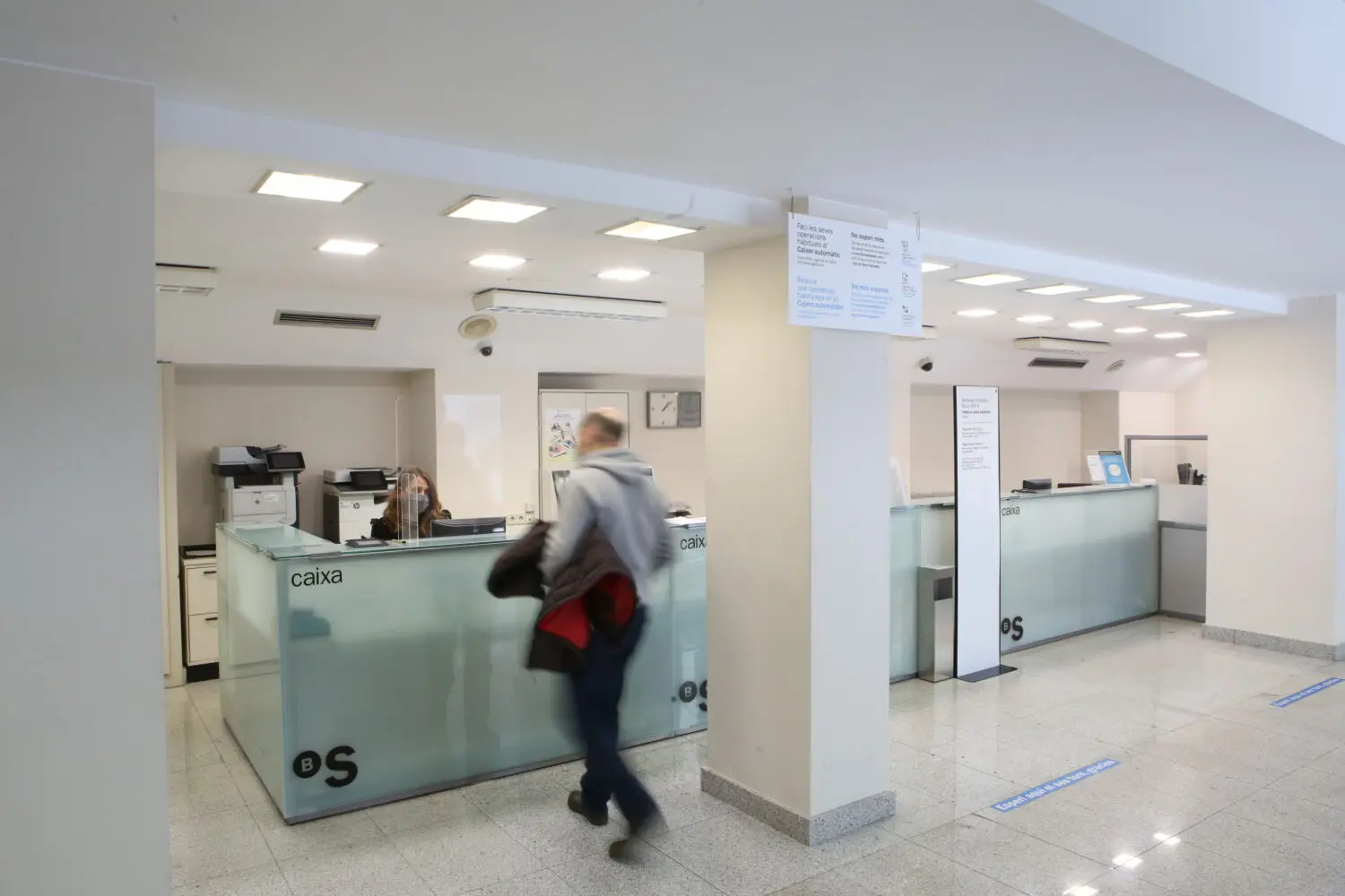 Oficina Banco Sabadell Interior de una oficina de Banco Sabadell