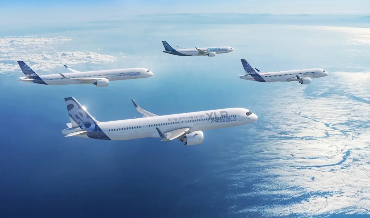 Imagen: Aviones de la familia Airbus Imagen: Aviones de la familia Airbus