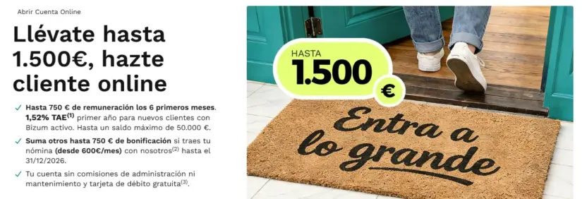 Los bancos aprietan para quedarse con tu nómina en octubre: BBVA llega a 1.060 euros, Cajamar a 750 e ING y Sabadell a 400 4 Merca2 Cajamar