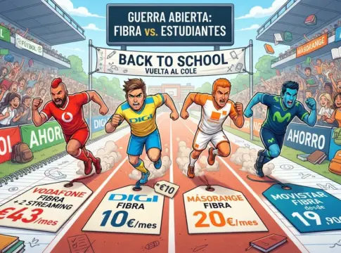 Carrera Vodafone, Digi y el resto. Diseñada con IA Carrera Vodafone, Digi y el resto. Diseñada con IA
