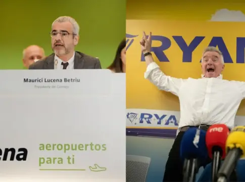 El consejero delegado de Aena y el de Ryanair. Imágenes de agencias El consejero delegado de Aena y el de Ryanair. Imágenes de agencias