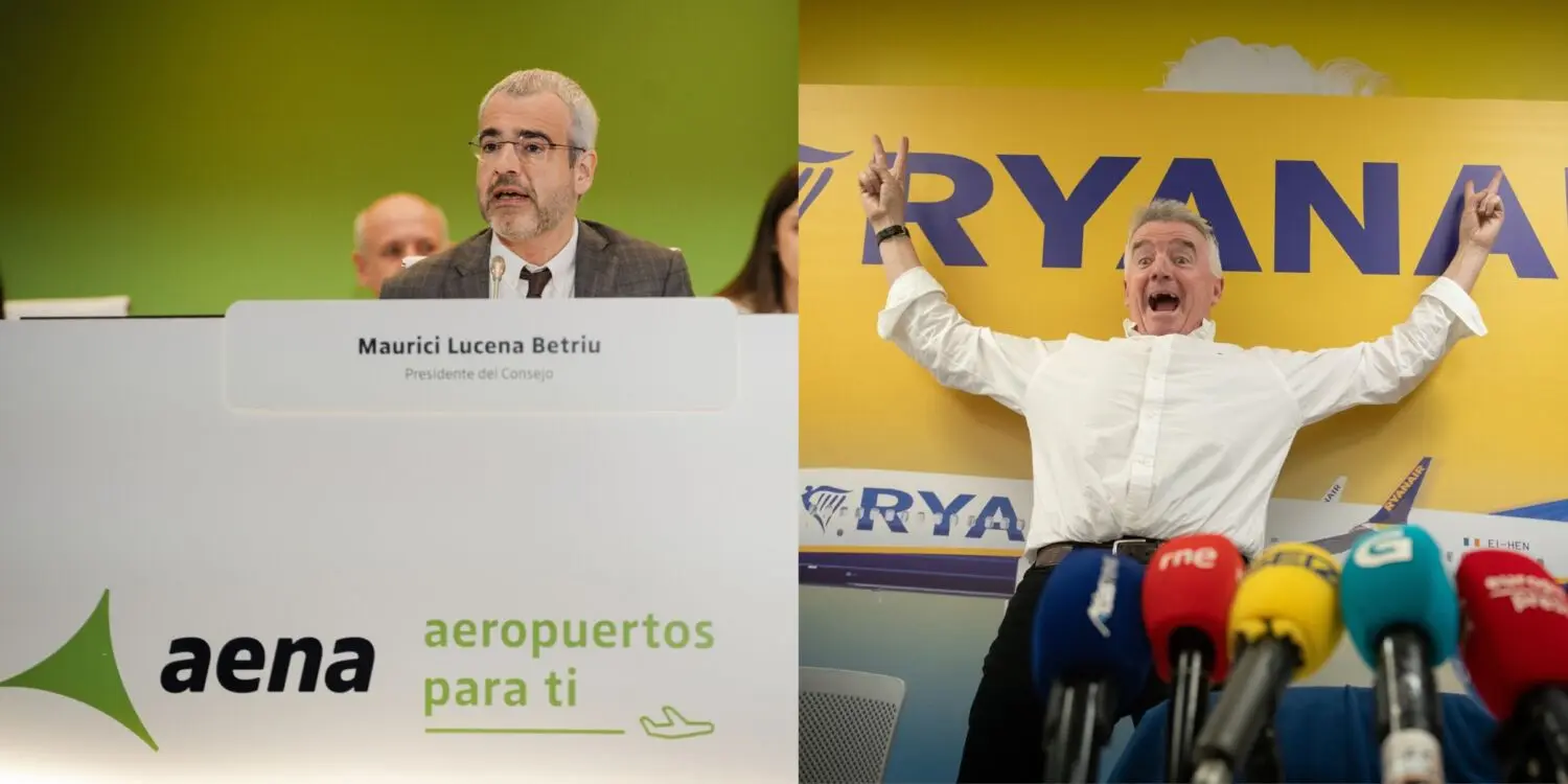 El consejero delegado de Aena y el de Ryanair. Imágenes de agencias El consejero delegado de Aena y el de Ryanair. Imágenes de agencias