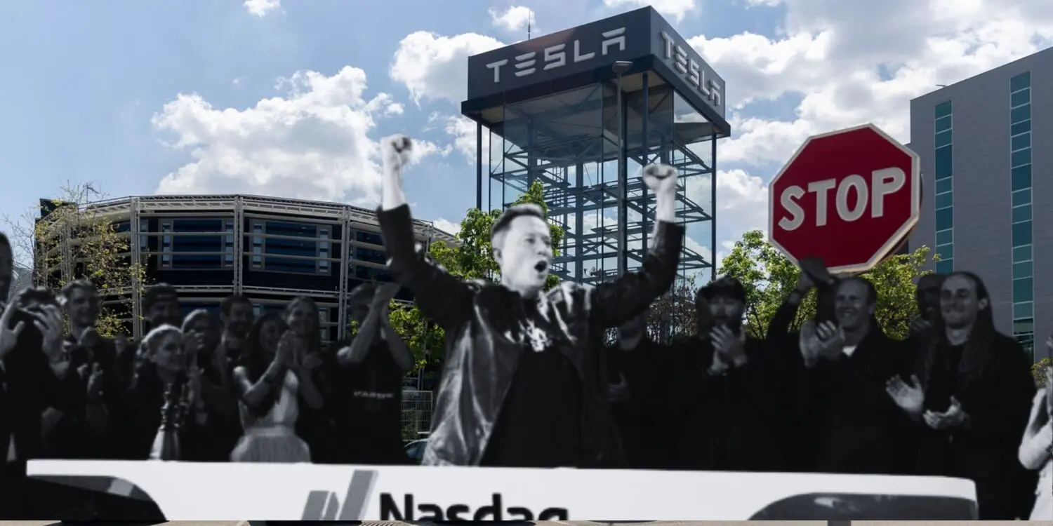 Elon Musk y Tesla. Diseñada en Canva Elon Musk y Tesla. Diseñada en Canva