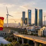 España se convierte en refugio para el capital europeo gracias a la energía, las infraestructuras y el inmobiliario 2 Merca2 España, refugio para el capital europeo. Imagen realizada con IA