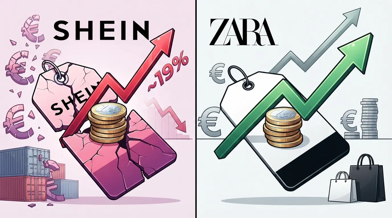 El cambio de Shein que afecta al bolsillo en Europa y puede dar más ventaja a Zara frente al gigante chino El cambio de Shein que afecta al bolsillo en Europa y puede dar más ventaja a Zara frente al gigante chino