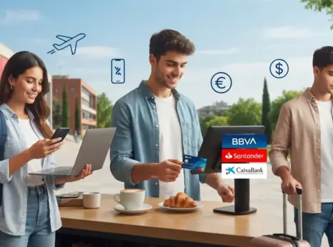 BBVA ofrece dos vuelos a los jóvenes y Santander hasta 840 euros mientras CaixaBank apuesta por descuentos y cashback BBVA ofrece dos vuelos a los jóvenes y Santander hasta 840 euros mientras CaixaBank apuesta por descuentos y cashback