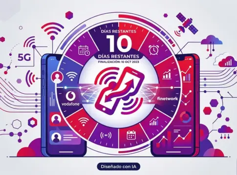 Imagen duelo legal entre Vodafone y Finetwork. Creada en Gemini Imagen duelo legal entre Vodafone y Finetwork. Creada en Gemini