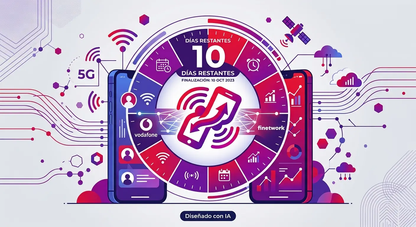 Imagen duelo legal entre Vodafone y Finetwork. Creada en Gemini Imagen duelo legal entre Vodafone y Finetwork. Creada en Gemini