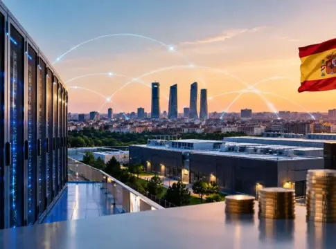 Infraestructuras digitales en España. Imagen generada con IA Infraestructuras digitales en España. Imagen generada con IA