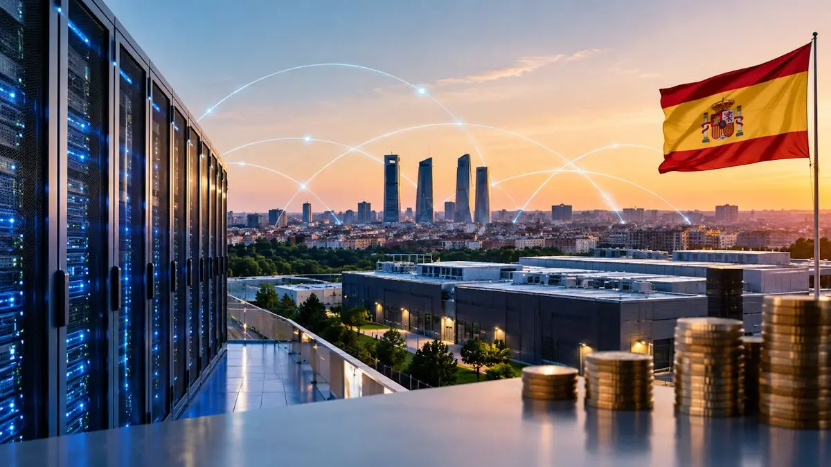 Infraestructuras digitales en España. Imagen generada con IA Infraestructuras digitales en España. Imagen generada con IA