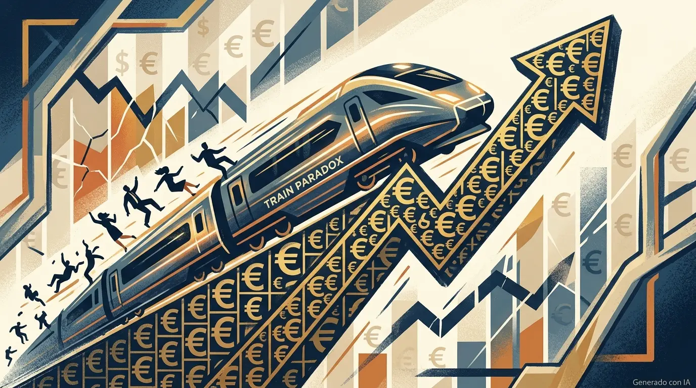 Precios y usuario de Renfe. Imagen diseñada con IA