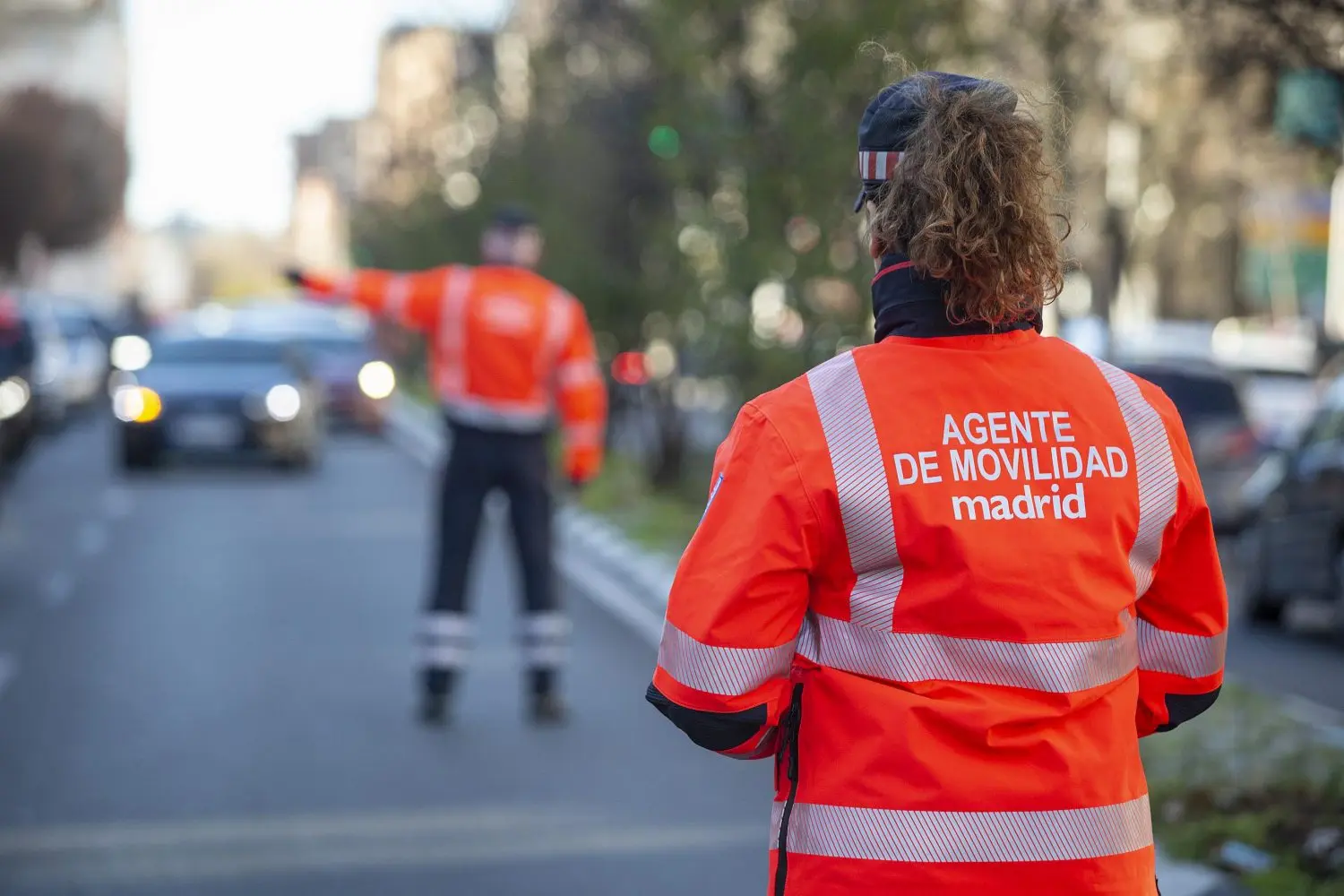 Agentes de movilidad en Madrid