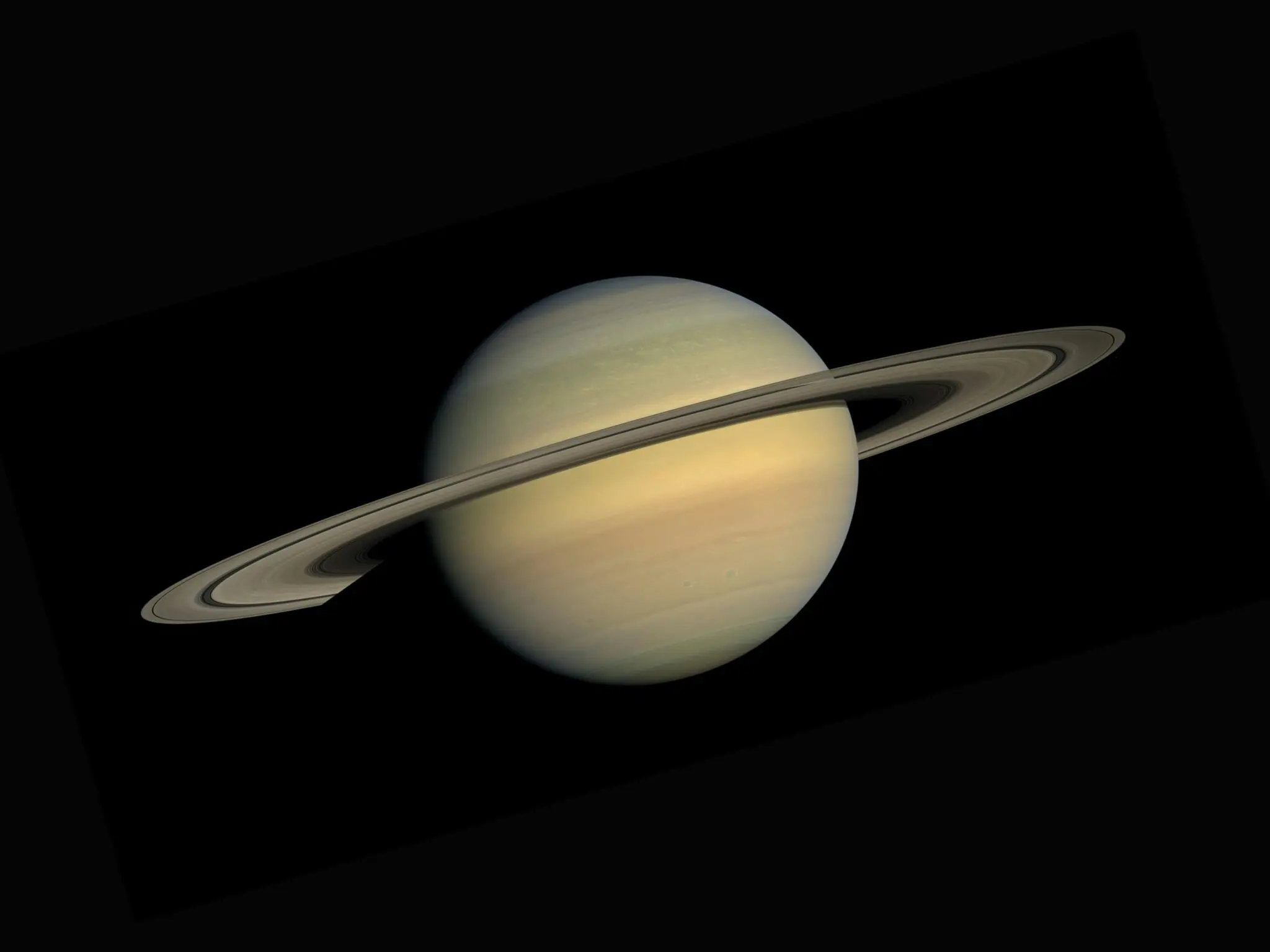 decágono Saturno Hubble