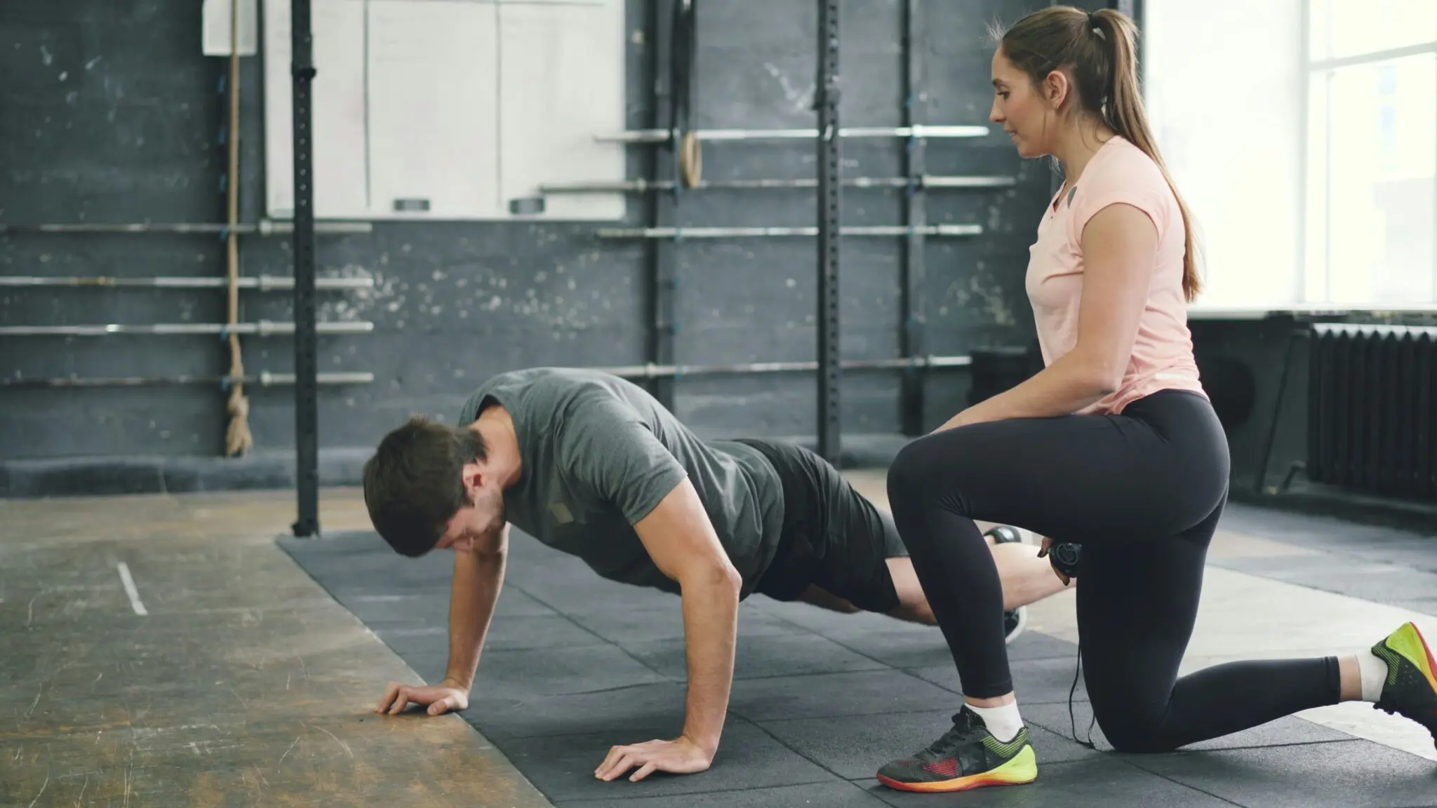 flexiones con carga