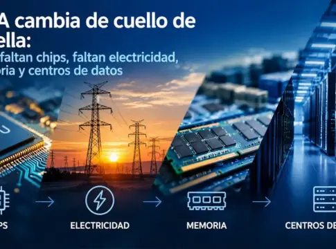 no faltan chips, faltan electricidad, memoria y centros de datos. Imagen generada por IA no faltan chips, faltan electricidad, memoria y centros de datos. Imagen generada por IA