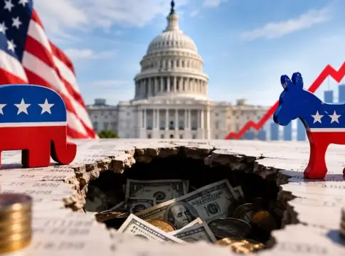 Imagen: Déficit fiscal y elecciones en EE.UU. generada por IA Imagen: Déficit fiscal y elecciones en EE.UU. generada por IA