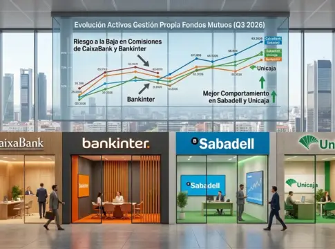 Citi alerta sobre las comisiones de CaixaBank y Bankinter mientras Sabadell y Unicaja ganan patrimonio Oficinas de CaixaBank, Unicaja, Banco Sabadell y Bankinter