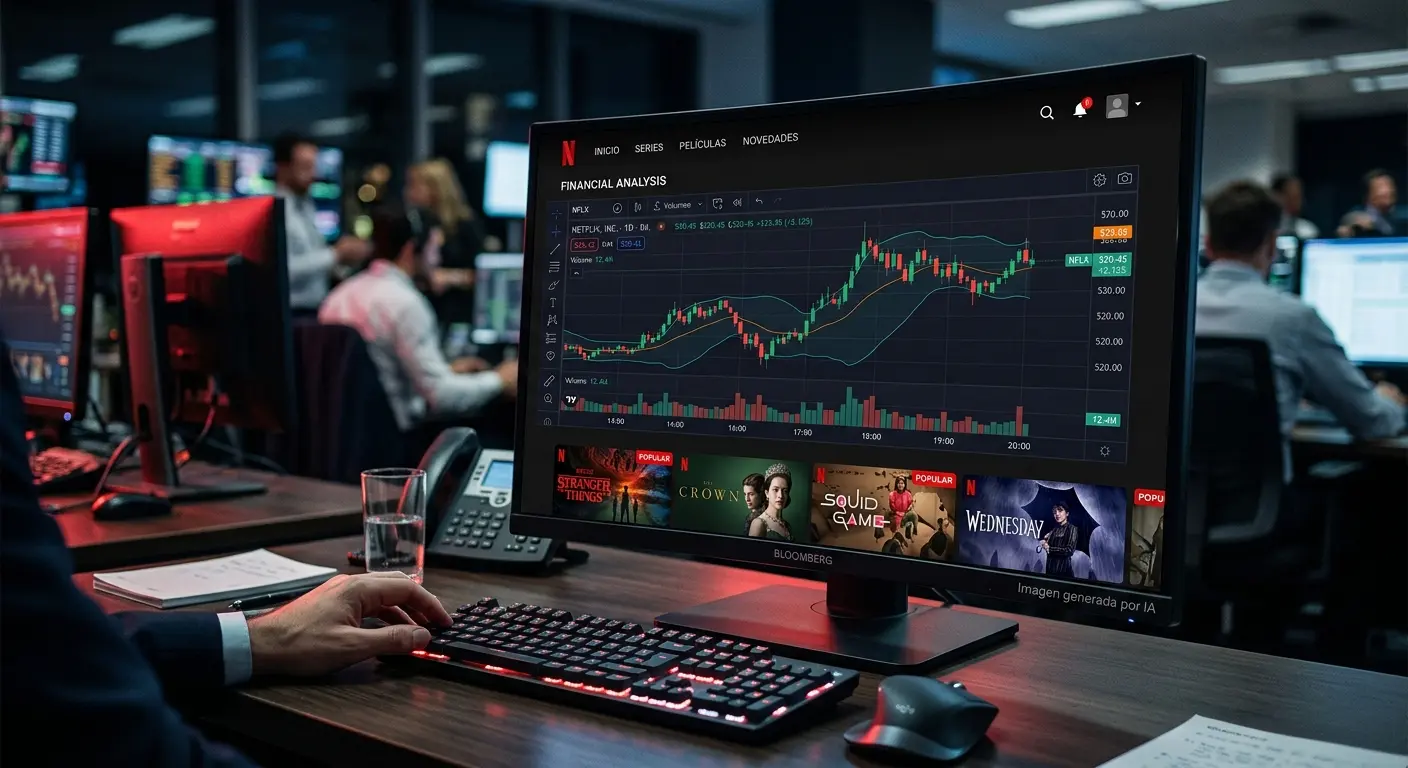 Imagen artículo de Netflix. Diseñada en Gemini