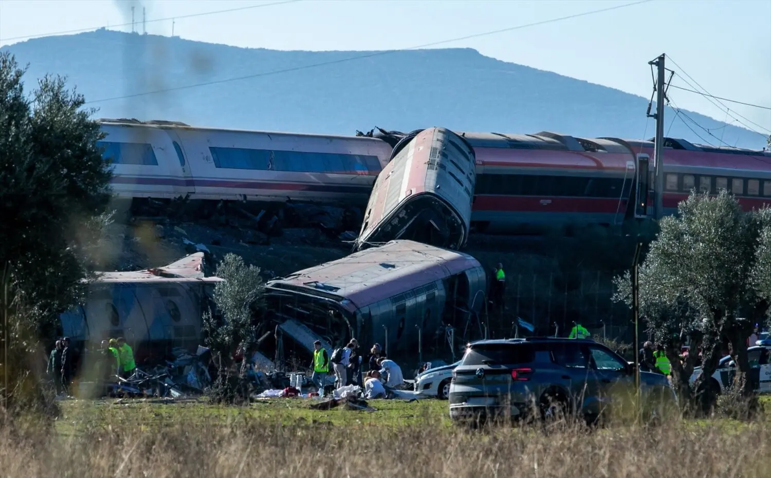Imagenes del accidente de Renfe en Toledo. Fuente: Agencias