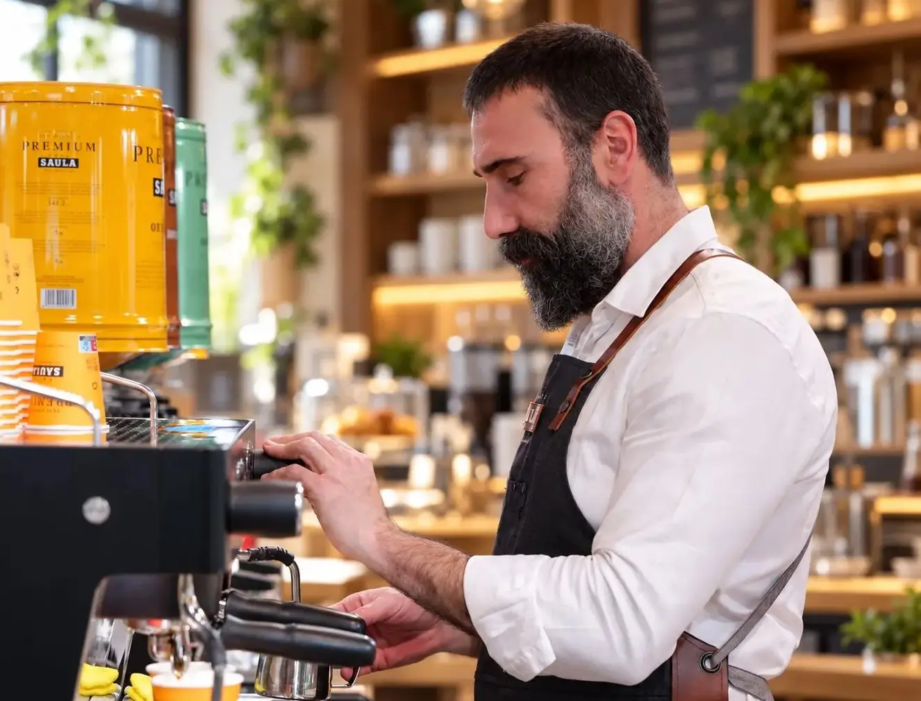 Raul Villanueva, barista Raul Villanueva, barista de Saula.