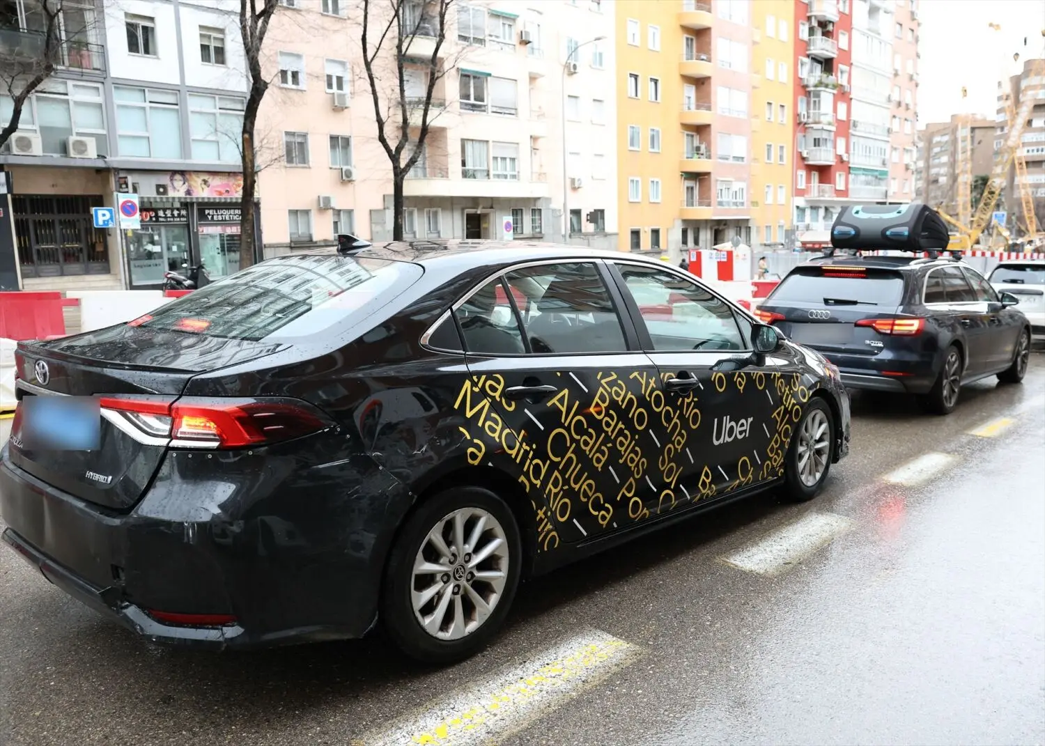 Uber en Madrid. Fuente: agencias Uber en Madrid. Fuente: agencias