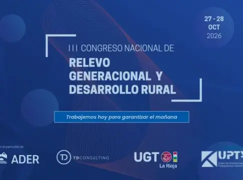 Cartel del congreso de relevo y desarrollo rural Cartel del III Congreso Nacional de Relevo Generacional y Desarrollo Rural, previsto en octubre de 2026.