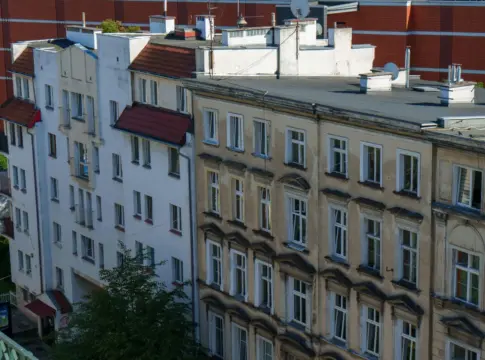 Edificios residenciales vistos desde arriba demanda hipotecas eurozona