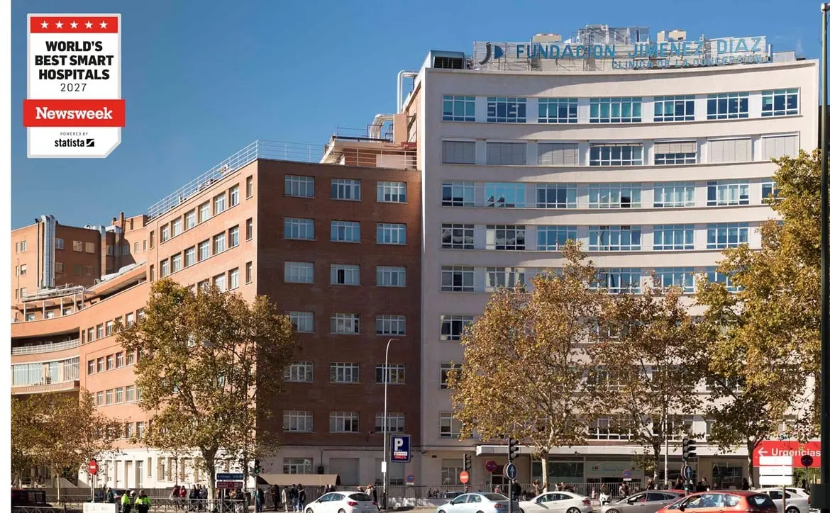 Fundación Jiménez Díaz Fundación Jiménez Díaz con distintivo de World’s Best Smart Hospitals 2027.