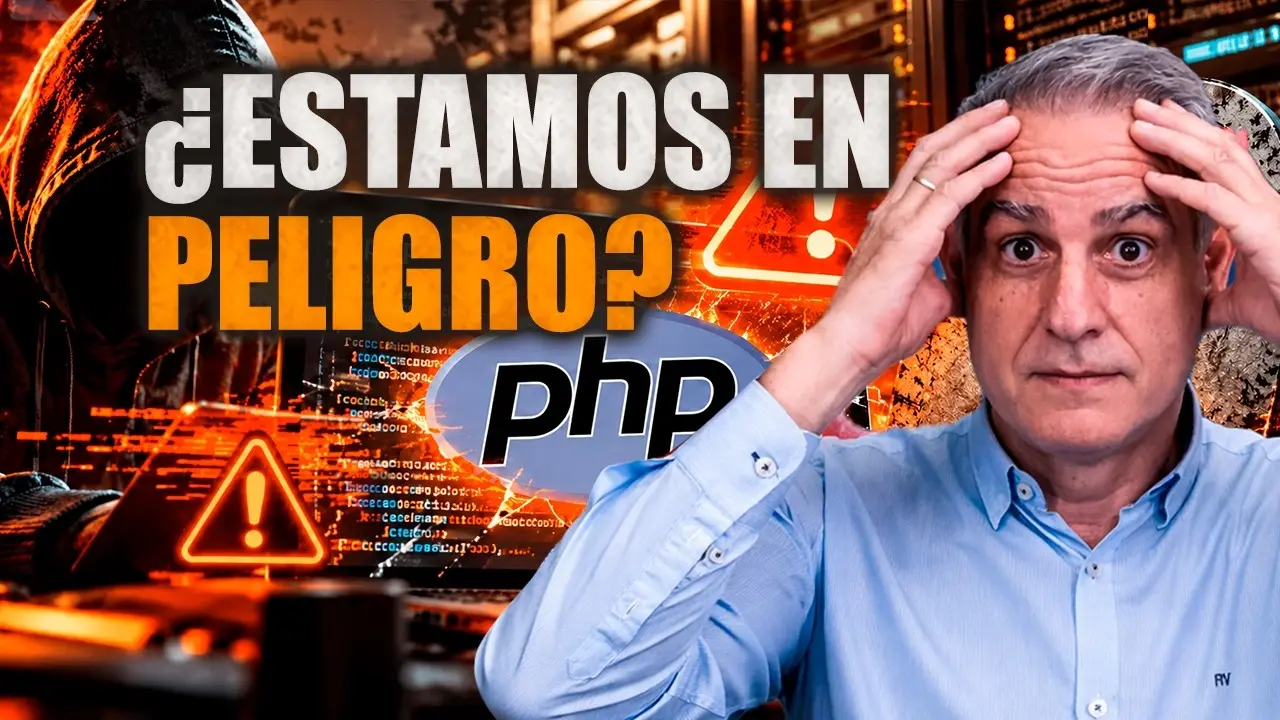 Gráfico de alerta sobre PHP y ciberseguridad IA ciberseguridad