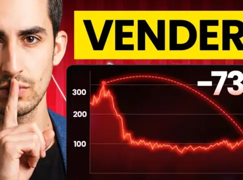 Gráfico descendente junto al mensaje VENDER? guardar liquidez
