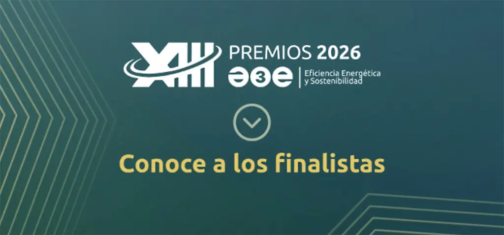 Gráfico de los XIII Premios A3E 2026 con el mensaje Conoce a los finalistas