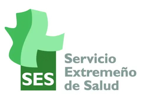 Logotipo del Servicio Extremeño de Salud Logotipo verde del Servicio Extremeño de Salud sobre fondo blanco.