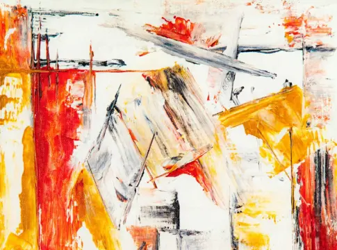 Pintura abstracta de trazos intensos Prix Marcel Duchamp