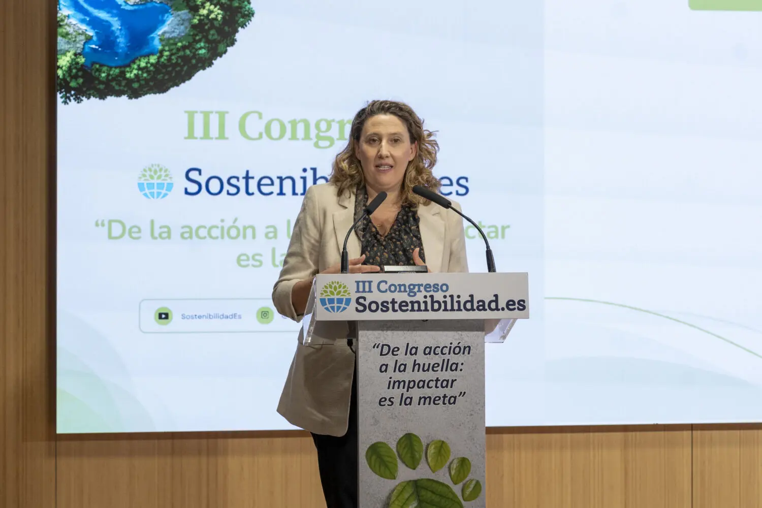 Cristina Sánchez llama a convertir los compromisos de sostenibilidad en resultados medibles Cristina Sánchez llama a convertir los compromisos de sostenibilidad en resultados medibles