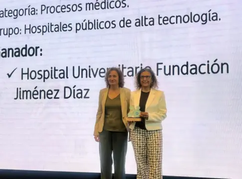 premio BSH Momento de entrega del premio a la Fundación Jiménez Díaz.