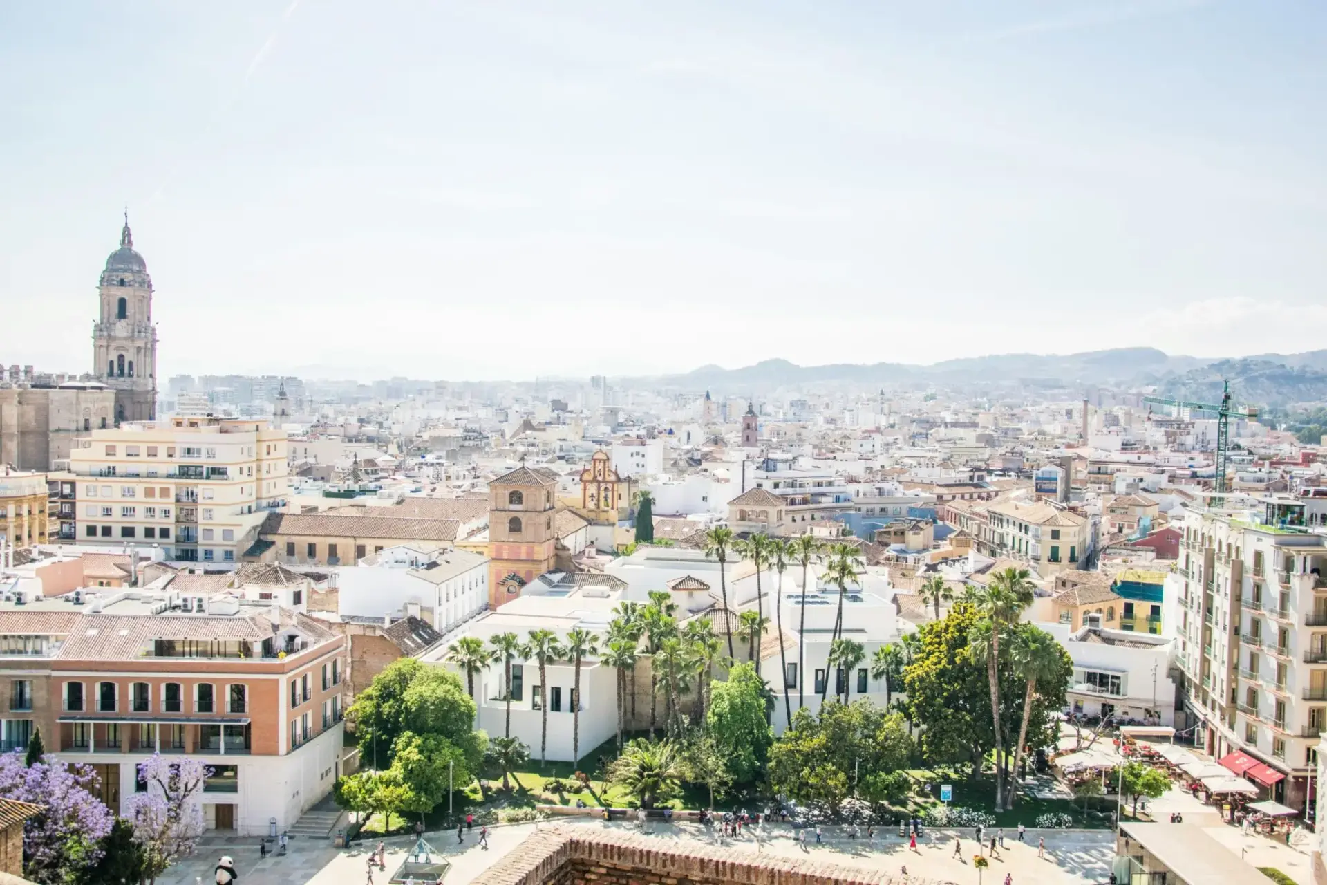 Vista panorámica del centro de Málaga burocracia urbanística Málaga